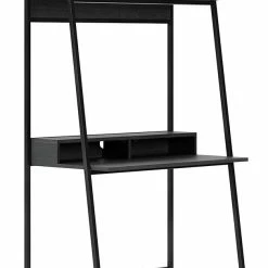 Ashley Furniture Yarlow - Black - Home Office Desk And Shelf