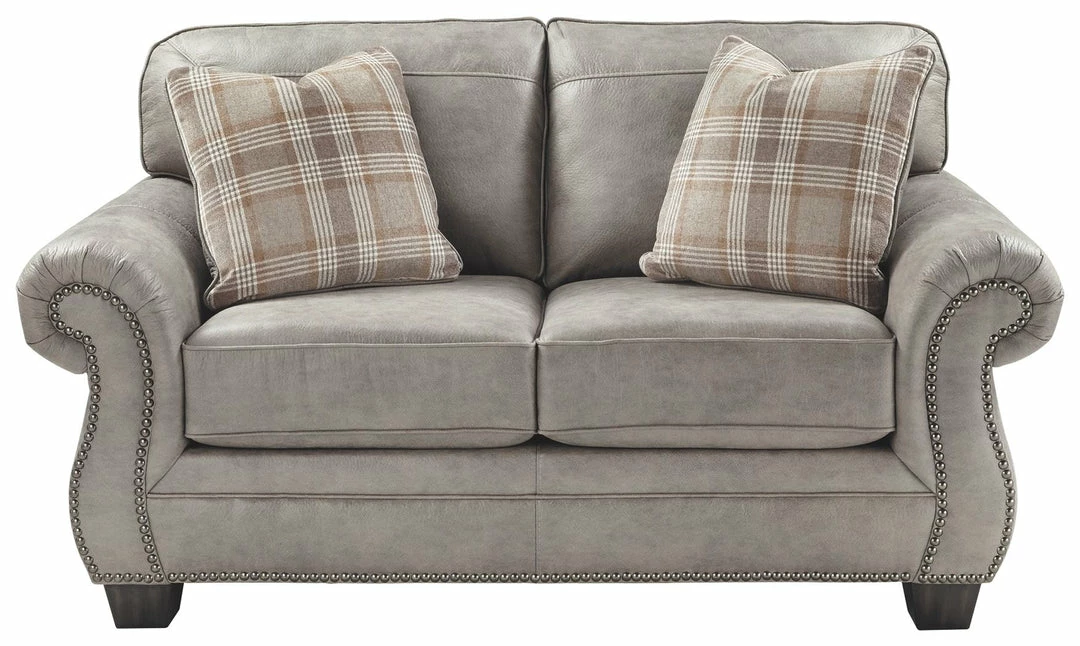 Best Pirce 🧨 Ashley Furniture Olsberg - Steel - Loveseat Loveseats 😉 3 Ashley Furniture Olsberg - Steel - Loveseat Loveseats