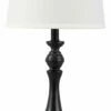 Ashley Furniture Kian - Black/white - Poly Table Lamp (1/cn)