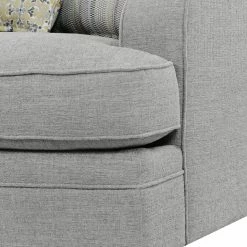 Emerald Home Analiese Sectional Linen Gray Sectionals