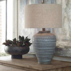 Discount ๐ Accessories Uttermost Pelia Light Aqua Table Lamp ๐ 13 Accessories Uttermost Pelia Light Aqua Table Lamp