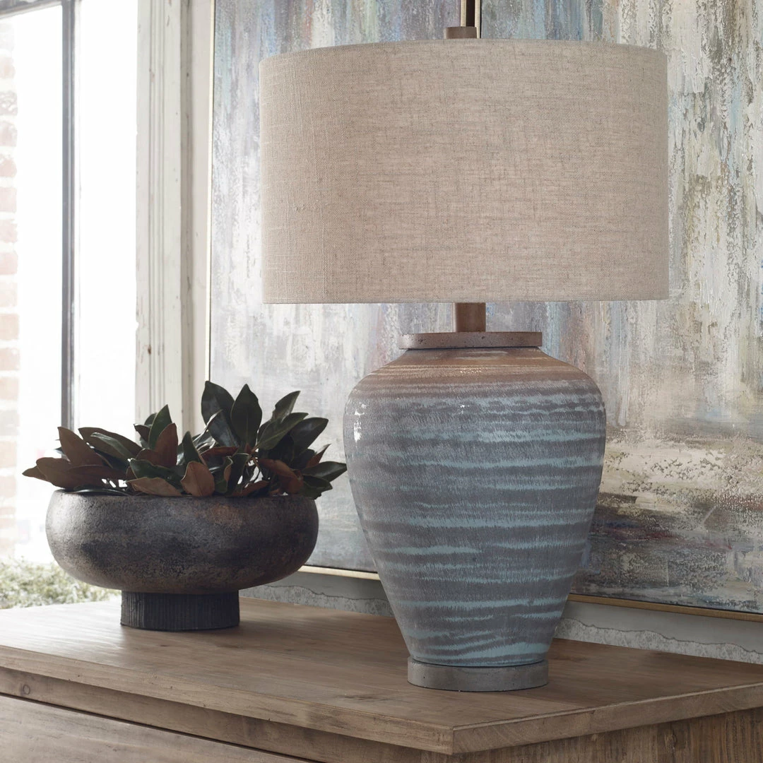 Discount ๐ Accessories Uttermost Pelia Light Aqua Table Lamp ๐ 5 Accessories Uttermost Pelia Light Aqua Table Lamp
