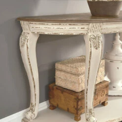 Ashley Furniture Realyn - White/brown - Sofa Table