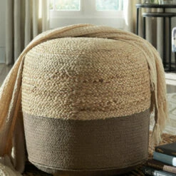 Ashley Furniture Sweed - Natural/charcoal - Pouf Accessories