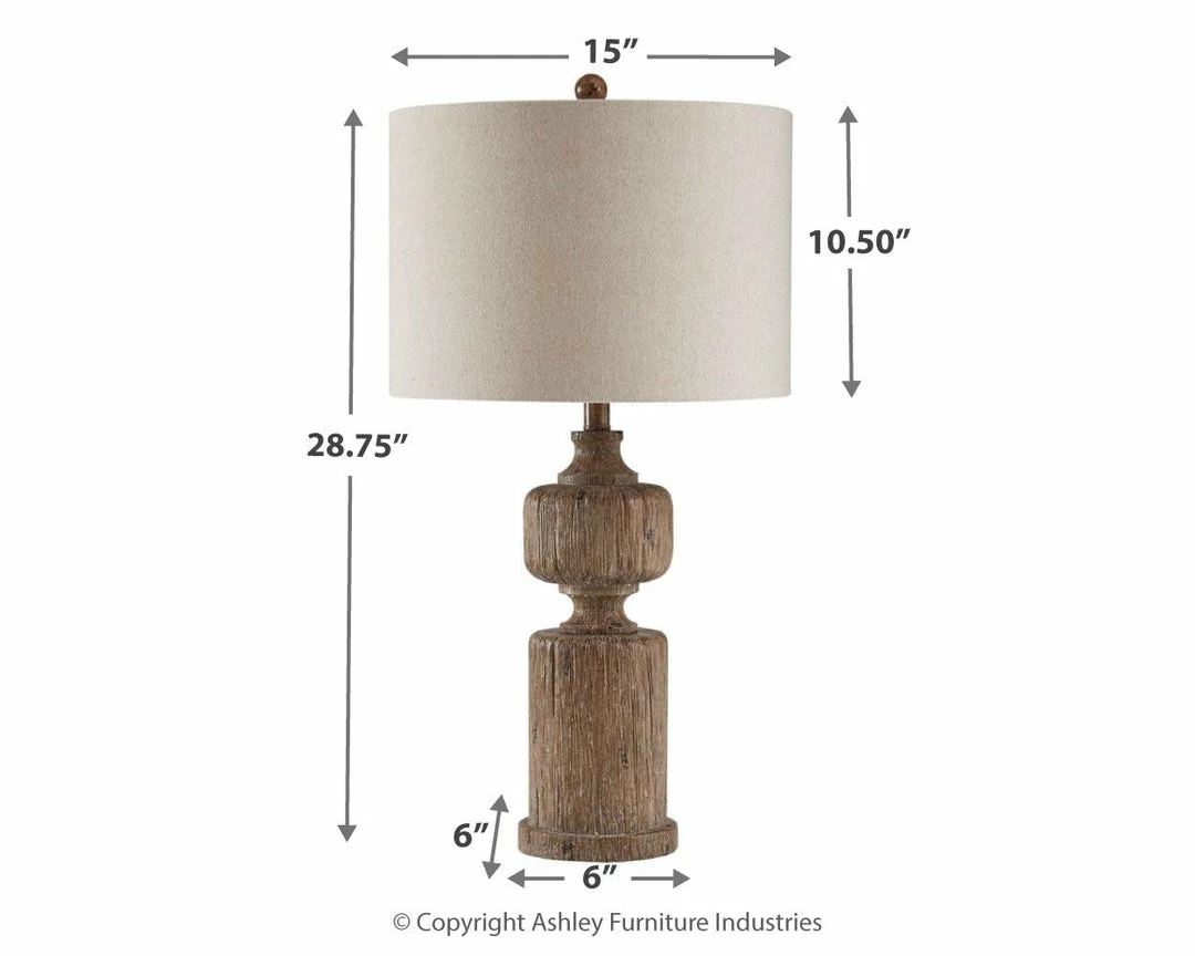 Best Pirce 🤩 Ashley Furniture Accessories Madelief - Brown - Poly Table Lamp (1/cn) 😍 5 Ashley Furniture Accessories Madelief - Brown - Poly Table Lamp (1/cn)