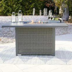 Signature Design By Ashley® Palazzo - Gray - Rect Bar Table W/fire Pit Tables