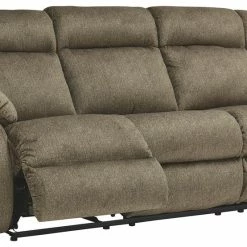 Signature Design By Ashley® Burkner - Mocha - Reclining Power Sofa, Reclining Power Loveseat, Power Rocker Recliner Reclining Furniture
