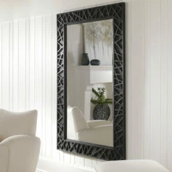Accessories Uttermost Everest Satin Black Mirror