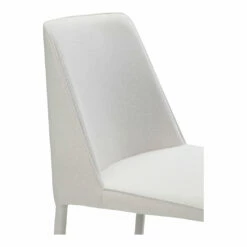 Moe's Home Collection Chairs Nora Fabric Dining Chair White-m2