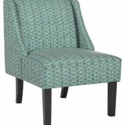 Ashley Furniture Chairs Janesley - Teal/cream - Accent Chair
