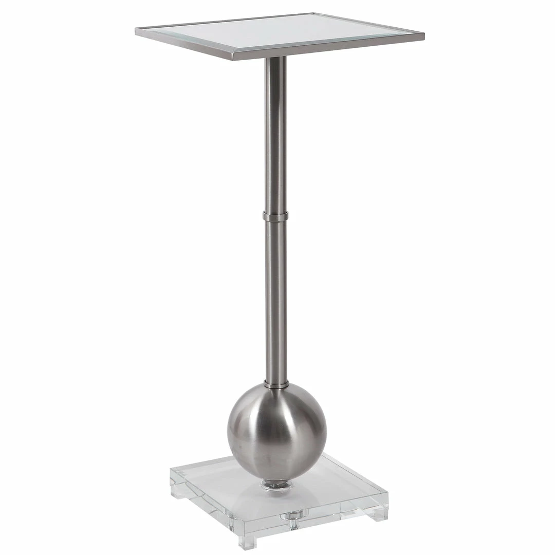 Outlet ✨ Uttermost Laton Silver Accent Table Tables 🥰 5 Uttermost Laton Silver Accent Table Tables