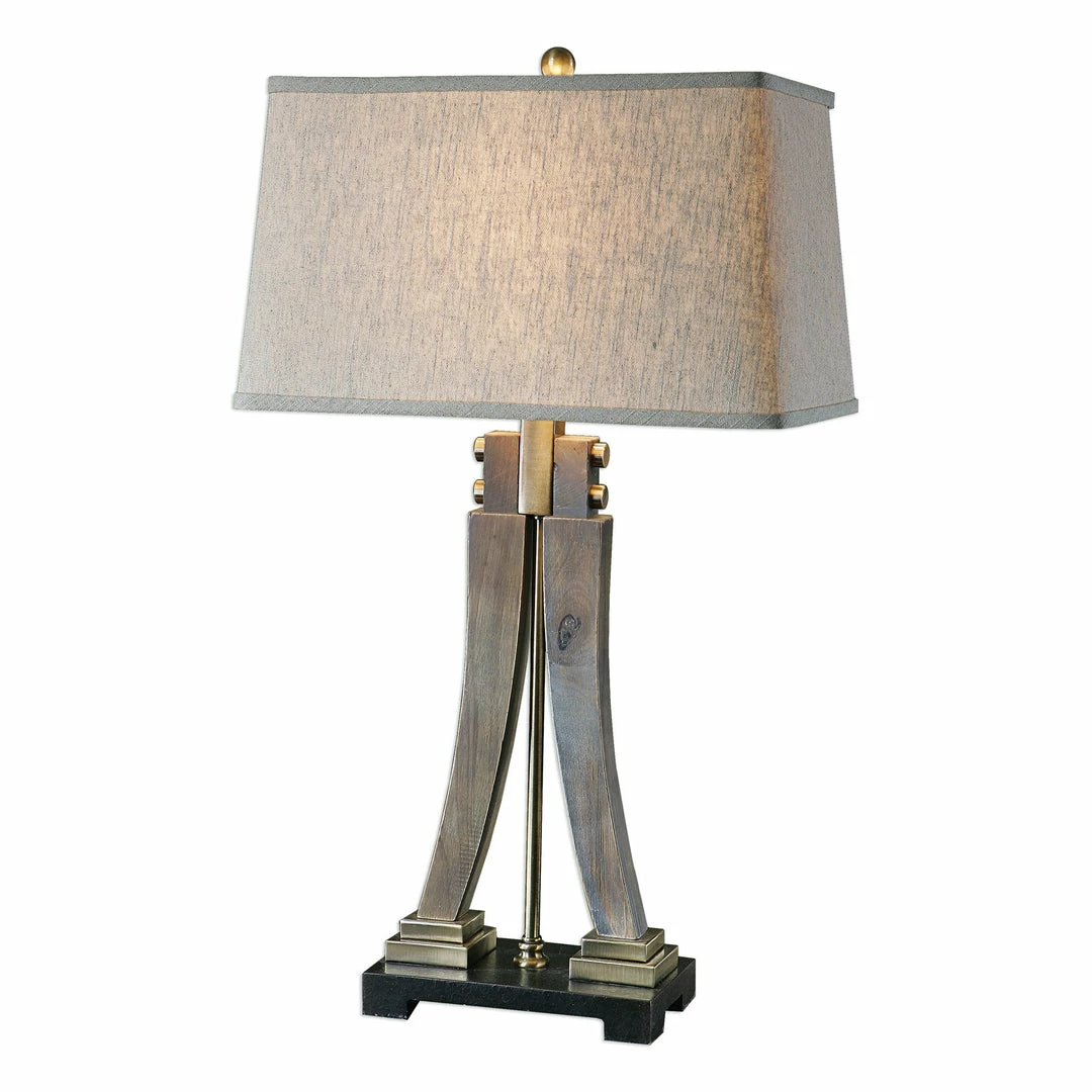 Outlet 🛒 Uttermost Yerevan Wood Leg Lamp ✔️ 3 Uttermost Yerevan Wood Leg Lamp