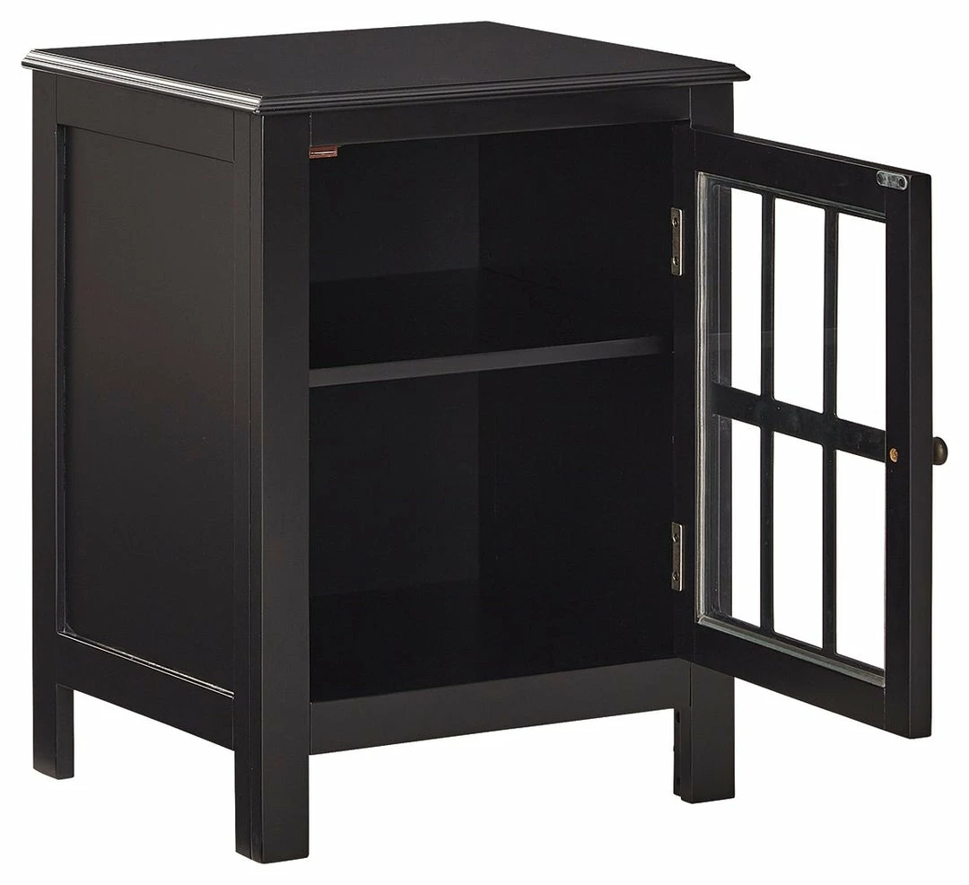 Best Sale 😍 Ashley Furniture Opelton - Black - Accent Cabinet 😀 4 Ashley Furniture Opelton - Black - Accent Cabinet