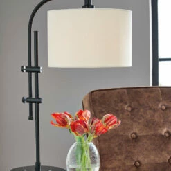 Ashley Furniture Accessories Baronvale - Black - Metal Accent Lamp (1/cn)