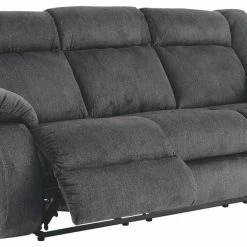 Ashley Furniture Burkner - Marine - Reclining Power Sofa