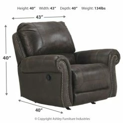 Ashley Furniture Breville - Sweeping Rolled Arms - Rocker Recliners