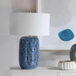 Accessories Uttermost Sedna Blue Table Lamp