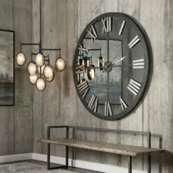 Uttermost Amelie Large Bronze Wall Clock Accessories