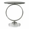 Uttermost Dixon Brushed Nickel Side Table Tables