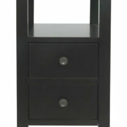 Ashley Furniture Tables Ezmonei - Black/gray - Chair Side End Table