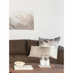 Moe's Home Collection Goat Fur Bolster Light Grey Accessories