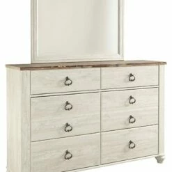 Discount ๐ Ashley Furniture Willowton - Attractive - ๐ Dresser, Mirror ๐ Dressers โญ 28 Ashley Furniture Willowton - Attractive - Dresser, Mirror Dressers