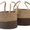Ashley Furniture Parrish - Natural/charcoal - Basket Set (2/cn)