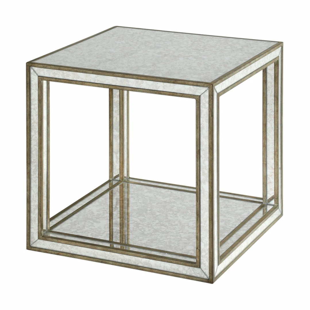 Hot Sale 🥰 Uttermost Julie Mirrored Accent Table Tables ✔️ 3 Uttermost Julie Mirrored Accent Table Tables