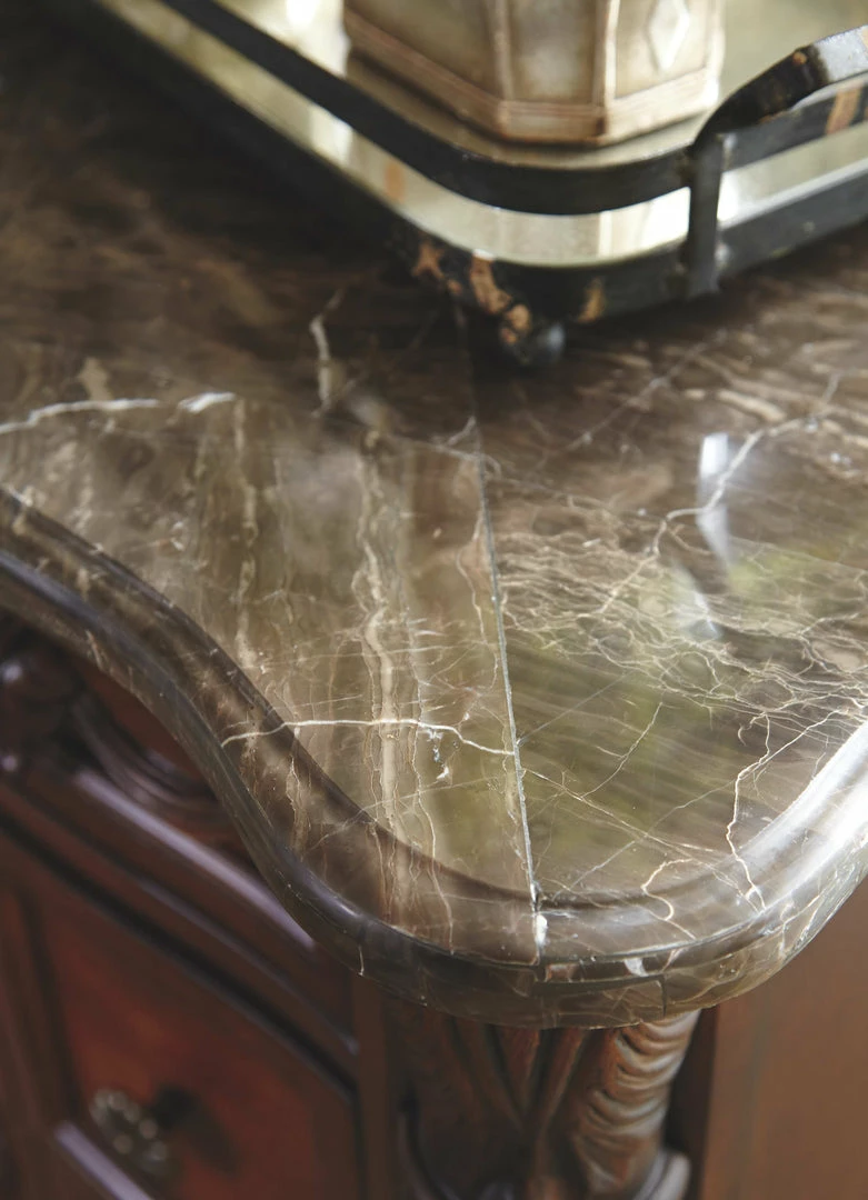 Discount 🎉 Ashley Furniture North - Dark Brown - Three Drawer Night Stand Nightstands ❤️ 7 Ashley Furniture North - Dark Brown - Three Drawer Night Stand Nightstands