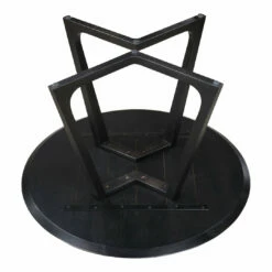 Moe's Home Collection Godenza Dining Table Round Black Ash Tables