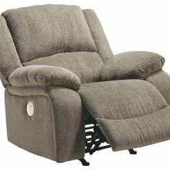 Ashley Furniture Draycoll - Pewter - Power Rocker Recliner