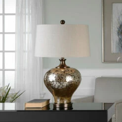 Uttermost Liro Mercury Glass Table Lamp Accessories