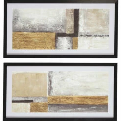 Ashley Furniture Jaxley - Light Brown - Wall Art Set (2/cn) Accessories