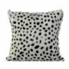 Moe's Home Collection Spotted Goat Fur Pillow Light Grey