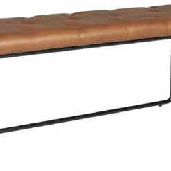 Ashley Furniture Donford - Brown/black - Upholstered Accent Bench