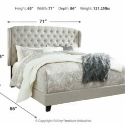 Ashley Furniture Jerary - Wingback - Upholstered Bed Beds