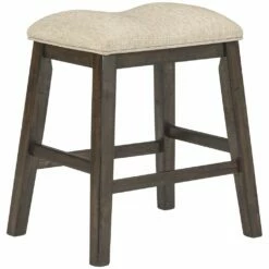 Ashley Furniture Rokane - Light Brown - Upholstered Stool (2/cn) Stools