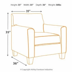 Ashley Furniture Nesso - Gray/cream - Accent Chair
