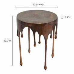 Outlet 🥰 Moe's Home Collection Tables Copperworks Accent Table 🌟 9 Moe's Home Collection Tables Copperworks Accent Table