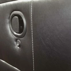 Ashley Furniture Kempten - Black - Dbl Rec Loveseat W/console Reclining Furniture