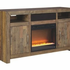 Ashley Furniture Sommerford - Brown - Lg Tv Stand W/fireplace Option