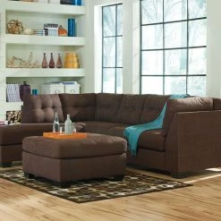 Benchcraft® Maier - Walnut - Left Arm Facing Chaise 2 Pc Sectional Sectionals