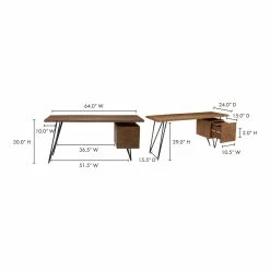 Moe's Home Collection Desks Nailed Desk
