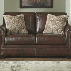 Ashley Furniture Roleson - Dark Brown - Loveseat Loveseats