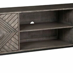 Signature Design By Ashley® Treybrook - Distressed Gray - 2 Door Accent Cabinet