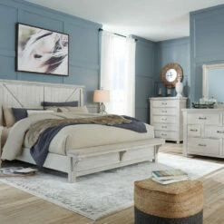 Signature Design By Ashley® Beds Brashland - Best In Class - California Panel Bed With Bench Footboard