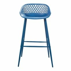 Moe's Home Collection Stools Piazza Outdoor Barstool Blue-m2