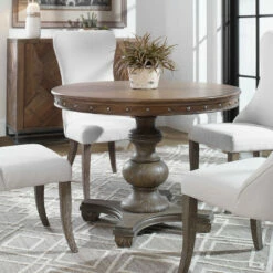 Uttermost Sylvana Wood Round Table