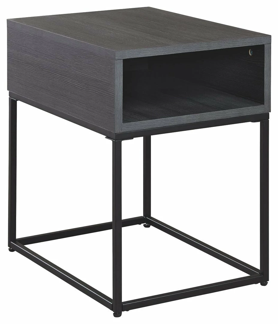 Budget 🌟 Ashley Furniture Yarlow - Black - Rectangular End Table ✨ 3 Ashley Furniture Yarlow - Black - Rectangular End Table