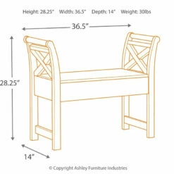 Best Pirce ❤️ Ashley Furniture Heron Ridge - Accent Bench 🌟 12 Ashley Furniture Heron Ridge - Accent Bench